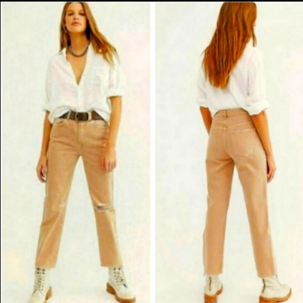 We The Free High Rise Bohemian Jeans Dakota Straight Leg Womens Spring